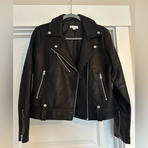Topshop Black Leather Jacket